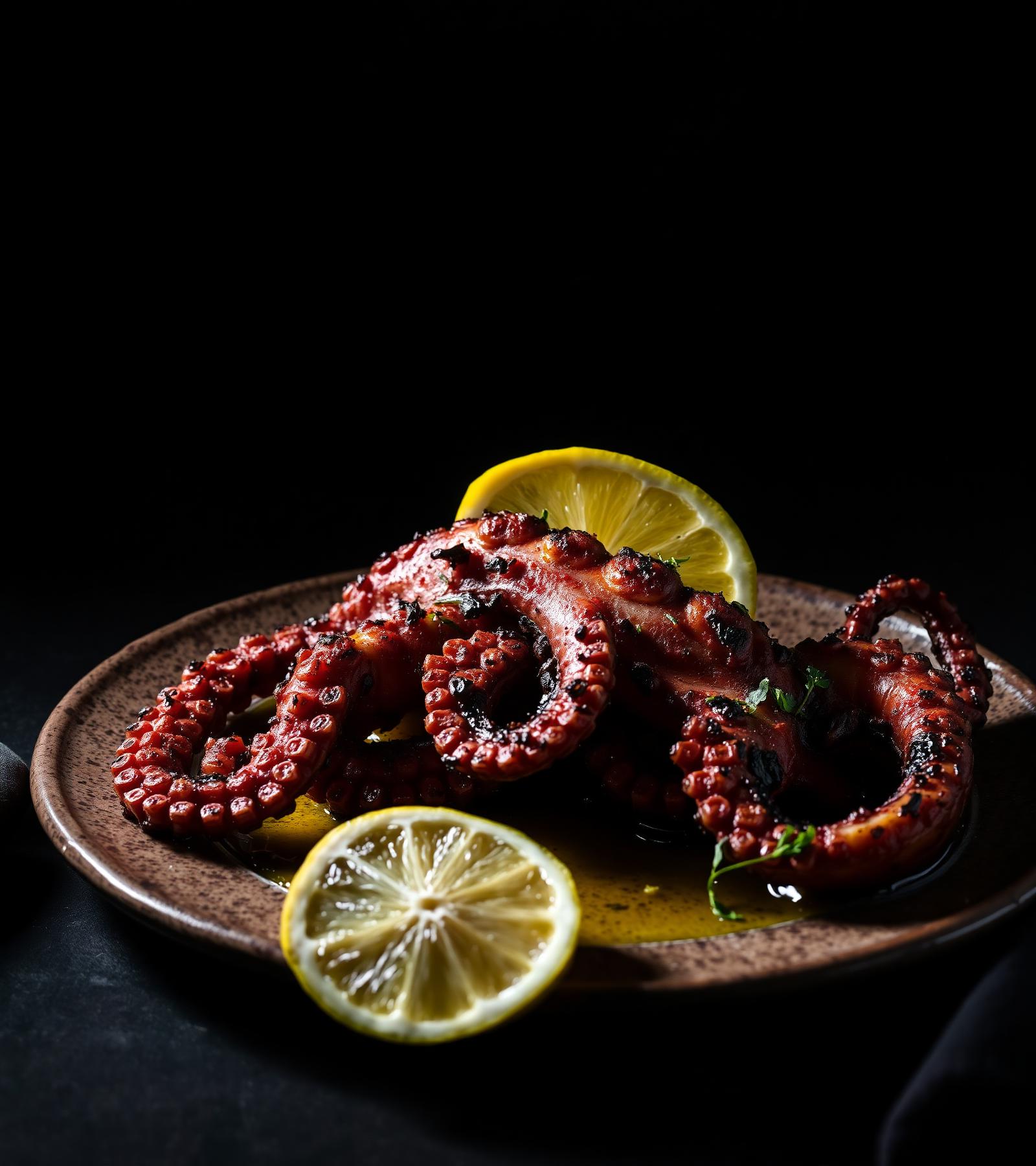 Wood-grilled octopus at Vasili's